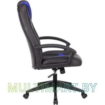 Кресло компьютерное Zombie VIKING-8/BL+BLUE (черный/синий) картинка 3